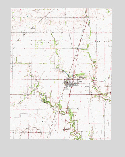 Chrisman, IL USGS Topographic Map