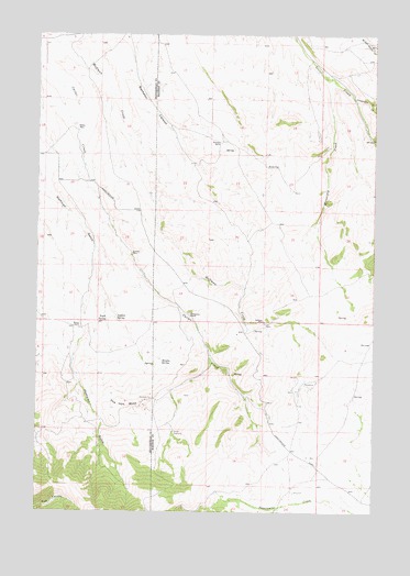 Christensen Ranch, MT USGS Topographic Map
