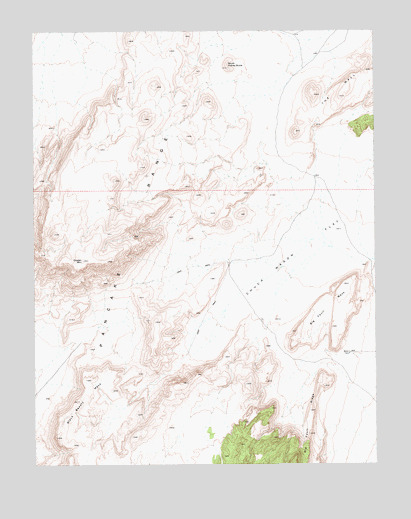 Chuck Wagon Flat, NV USGS Topographic Map