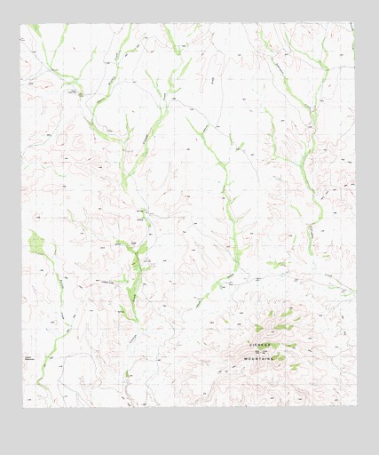 Cienega Mountains, TX USGS Topographic Map
