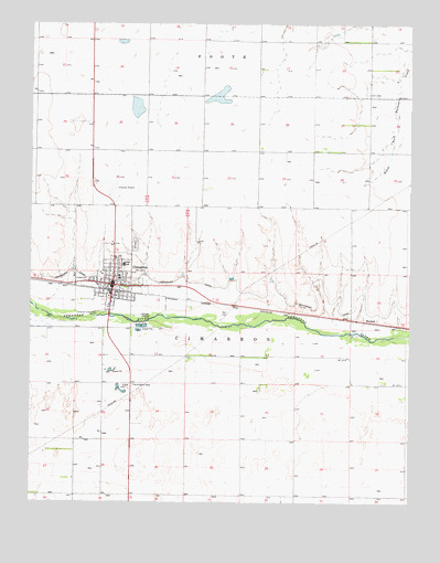 Cimarron, KS USGS Topographic Map