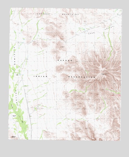 Cimarron Peak, AZ USGS Topographic Map