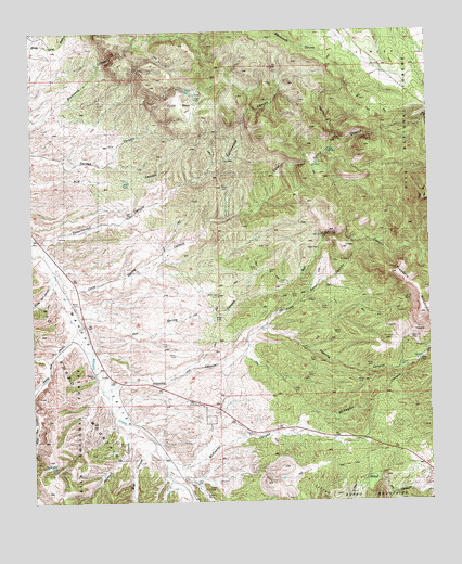 Circle Mesa, NM USGS Topographic Map