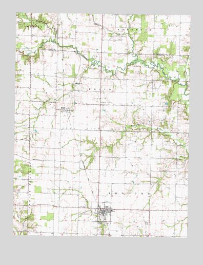 Cisne, IL USGS Topographic Map