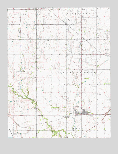 Claflin, KS USGS Topographic Map