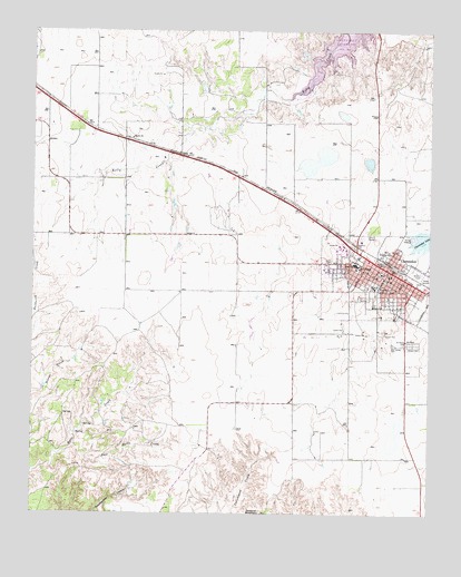 Clarendon, TX USGS Topographic Map