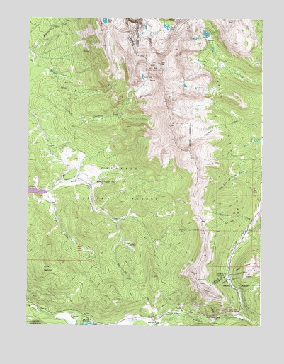 Clark Peak, CO USGS Topographic Map