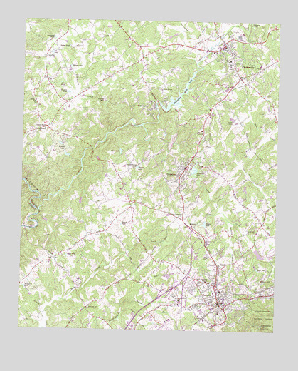Clarkesville, GA USGS Topographic Map
