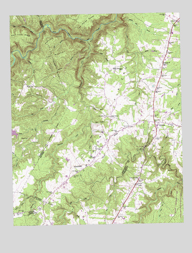 Clarkrange, TN USGS Topographic Map