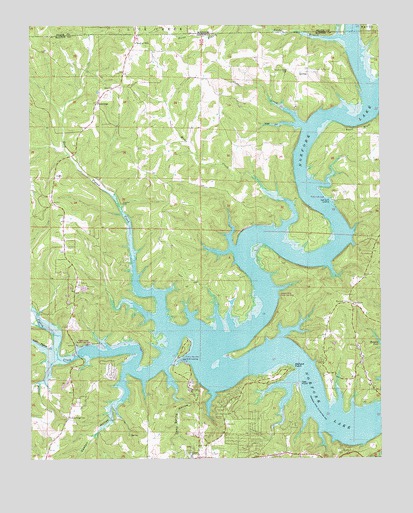 Clarkridge, AR USGS Topographic Map
