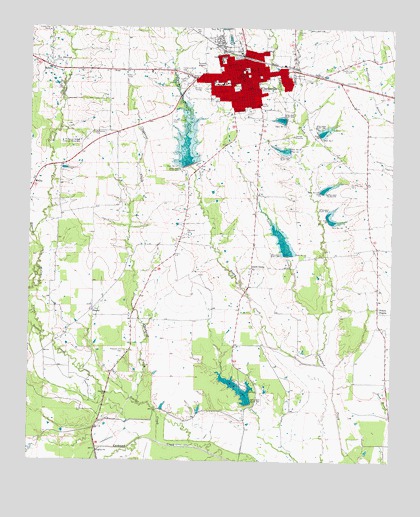 Clarksville, TX USGS Topographic Map