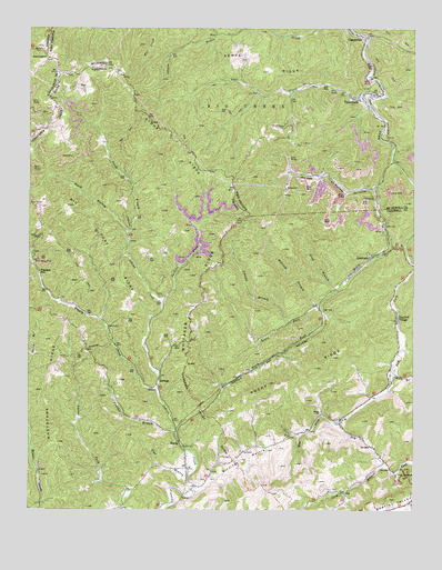 Amonate, VA USGS Topographic Map
