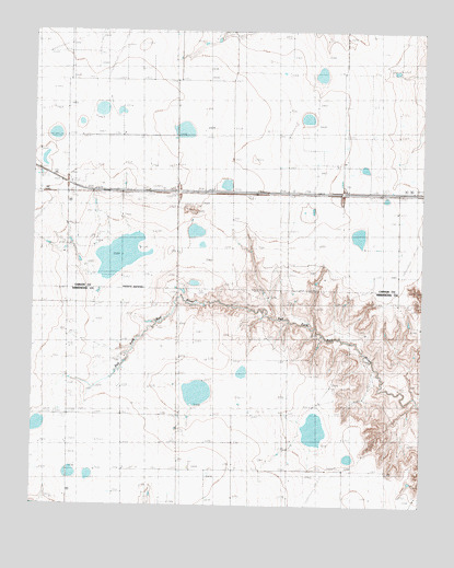 Claude NE, TX USGS Topographic Map
