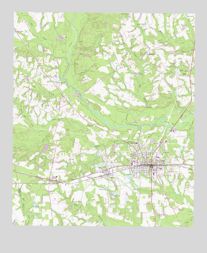 Claxton, GA USGS Topographic Map