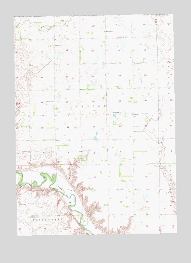 Clayton, SD USGS Topographic Map