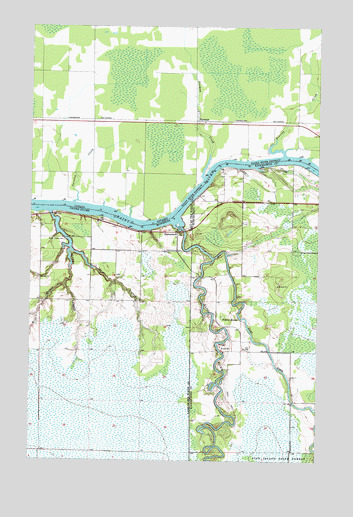Clementson, MN USGS Topographic Map