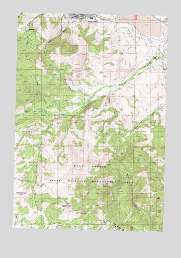 Anaconda South, MT USGS Topographic Map