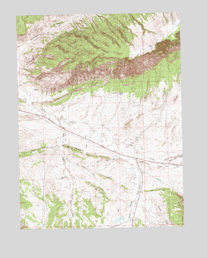 Cliff Ridge, UT USGS Topographic Map