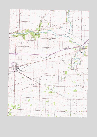 Clinton, WI USGS Topographic Map