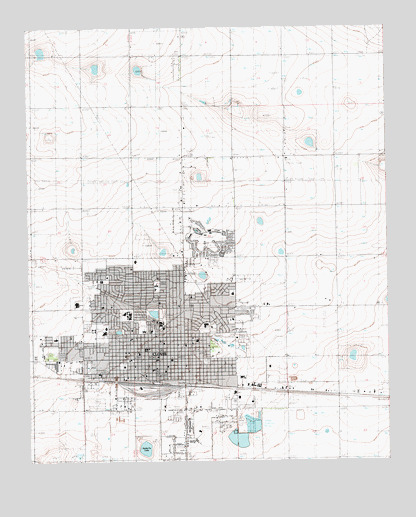 Clovis, NM USGS Topographic Map
