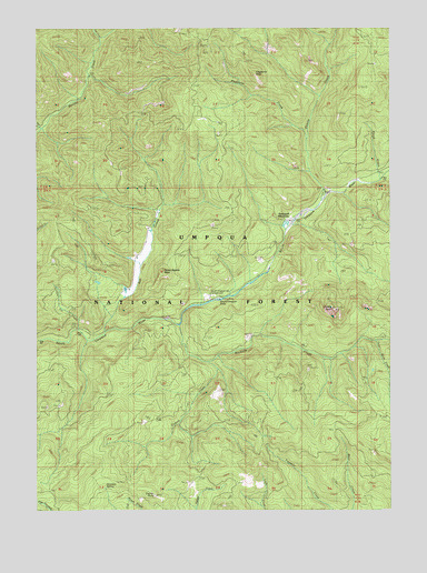Acker Rock, OR USGS Topographic Map