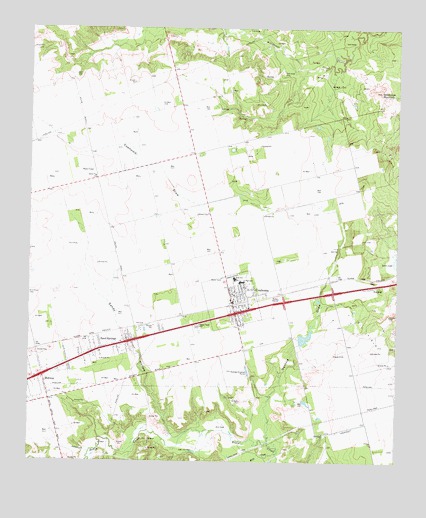 Coahoma, TX USGS Topographic Map