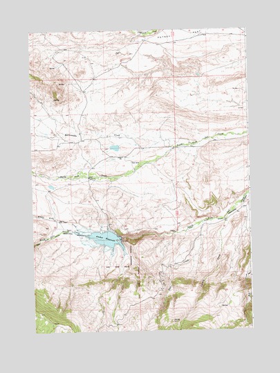 Anchor Reservoir, WY USGS Topographic Map