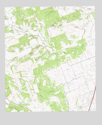 Cobbs Cavern, TX USGS Topographic Map