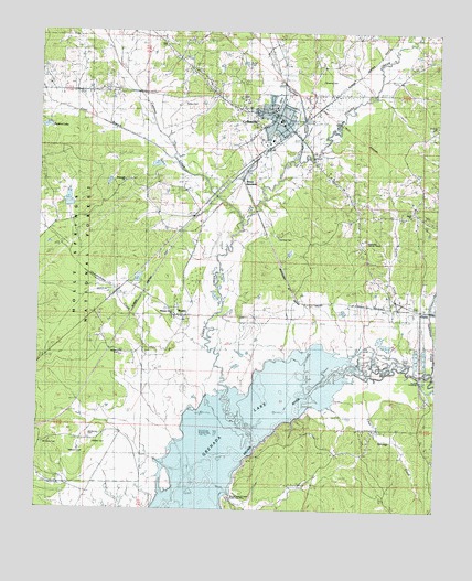 Coffeeville, MS USGS Topographic Map