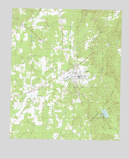 Ackerman, MS USGS Topographic Map