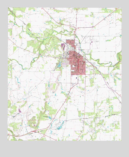 Coleman, TX USGS Topographic Map