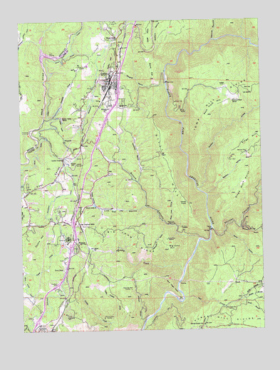 Colfax, CA USGS Topographic Map