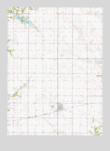 Collins, IA USGS Topographic Map