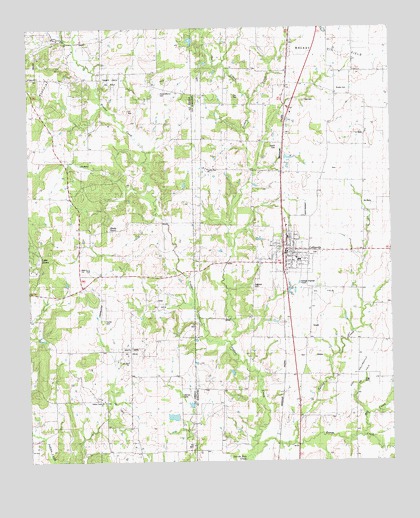 Collinsville, TX USGS Topographic Map