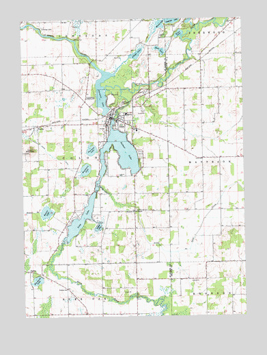 Colon, MI USGS Topographic Map