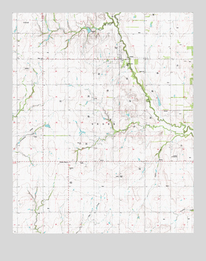 Colony, OK USGS Topographic Map