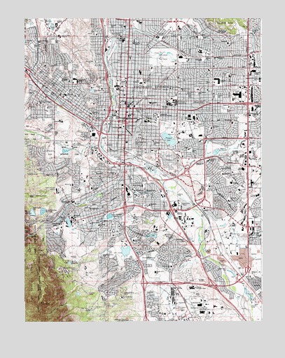 Colorado Springs, CO USGS Topographic Map