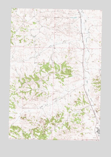 Colstrip West, MT USGS Topographic Map