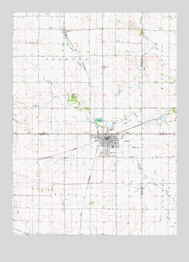Ackley, IA USGS Topographic Map