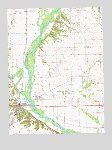 Columbus Junction, IA USGS Topographic Map