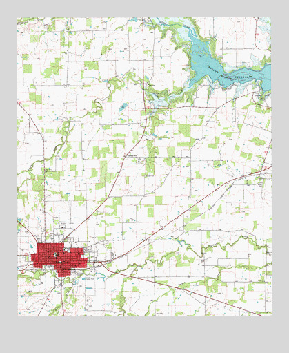 Comanche, TX USGS Topographic Map