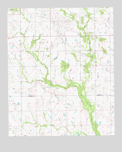 Comanche SE, OK USGS Topographic Map