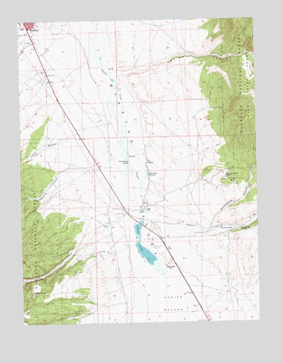 Comins Lake, NV USGS Topographic Map