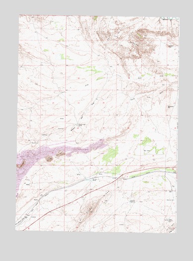 Como West, WY USGS Topographic Map