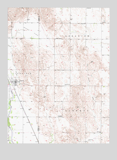 Comstock, NE USGS Topographic Map