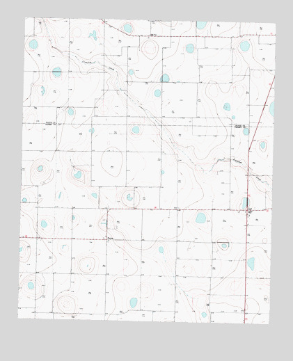 Cone, TX USGS Topographic Map