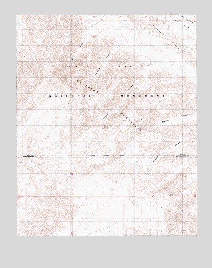 Confidence Hills West, CA USGS Topographic Map
