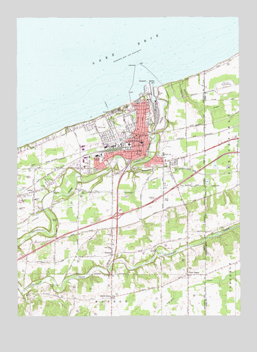 Conneaut, OH USGS Topographic Map