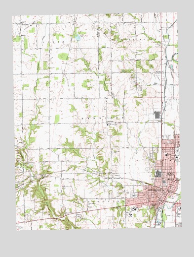 Connersville, IN USGS Topographic Map