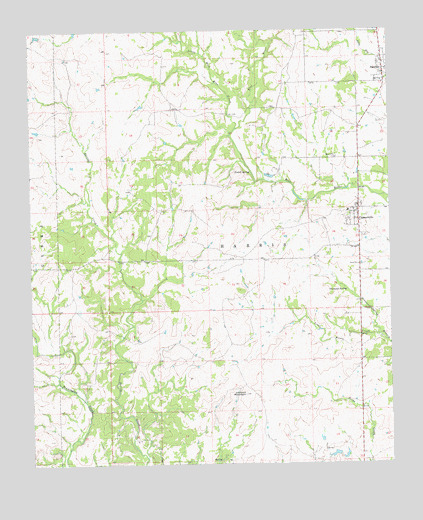 Connerville, OK USGS Topographic Map